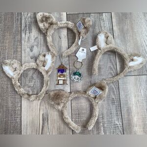 New! Great Wolf Lodge Waterpark Ears Christmas Ornament Keychain Gift Bundle Lot